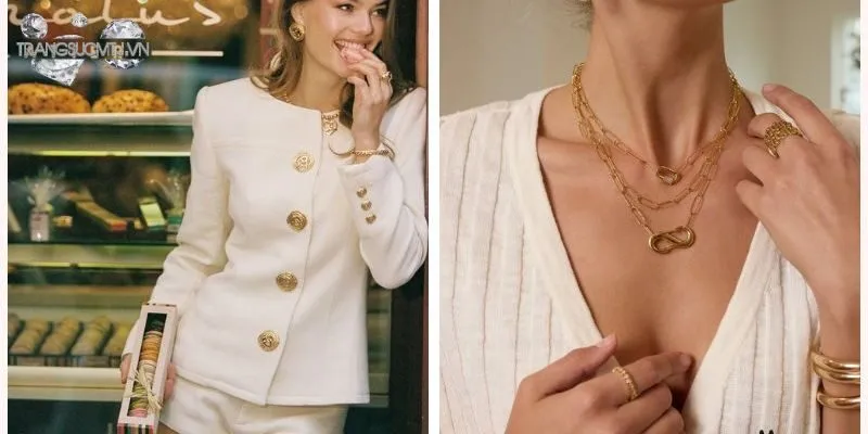 Nguyên tắc phối trang sức với trang phục cơ bản